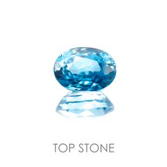 ブルージルコン(宝石名ジルコン) カンボジア産 2.29ct 識別済[20127927]7.9×5.9mm前後