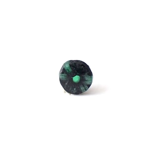 逆トラピッチェエメラルド(宝石名エメラルド)コロンビア産 識別済 0.24ct / 4.4x4.1mm前後 [260424416]