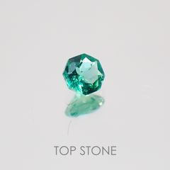 ◇オクタゴンカット◇エメラルド ザンビア産 ルース 0.13ct[21018871]3.1×3.1mm前後