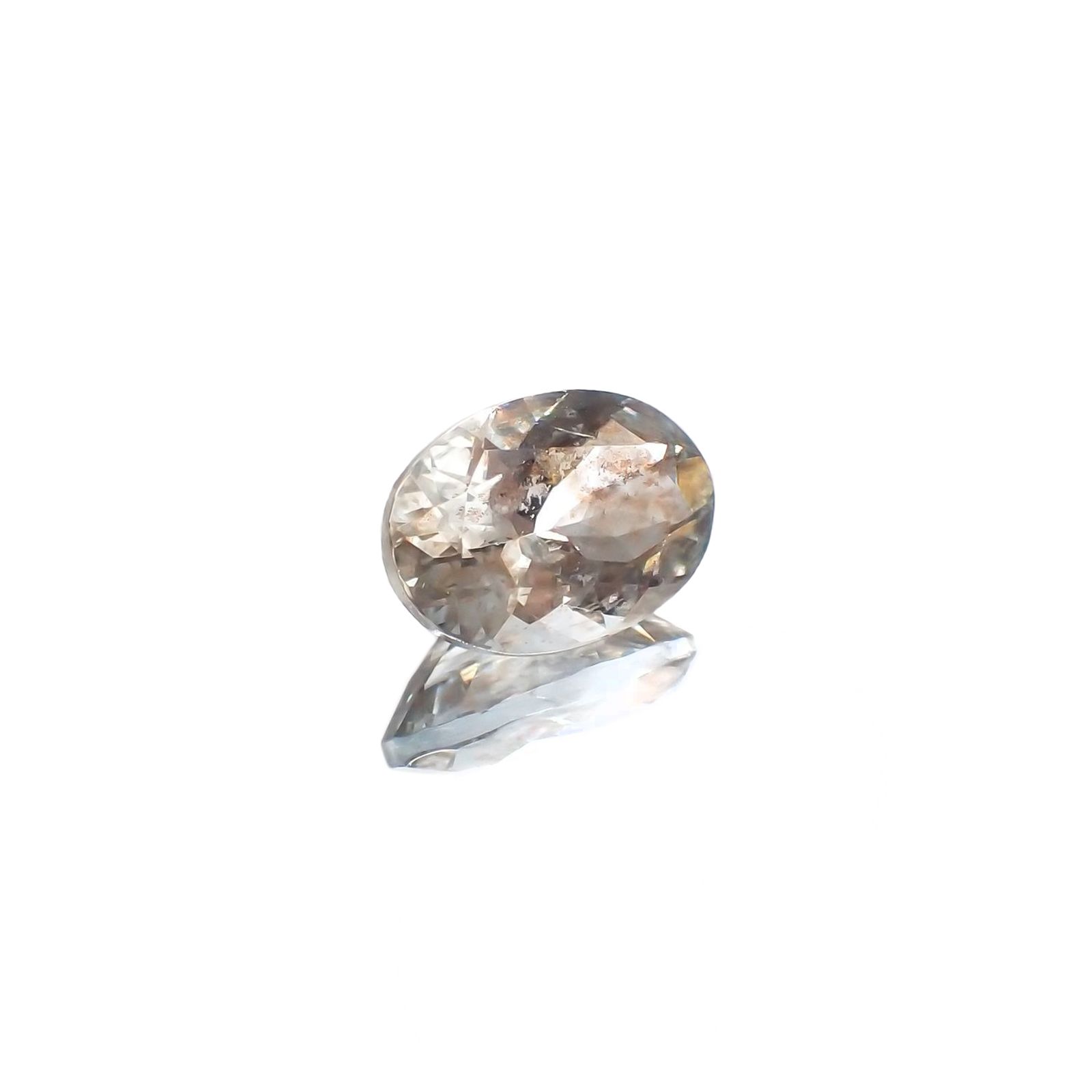 アベンチュリンアクアマリン(宝石名アクアマリン) ナイジェリア産 2.08ct 識別済[250712991]10.1×7.1mm前後