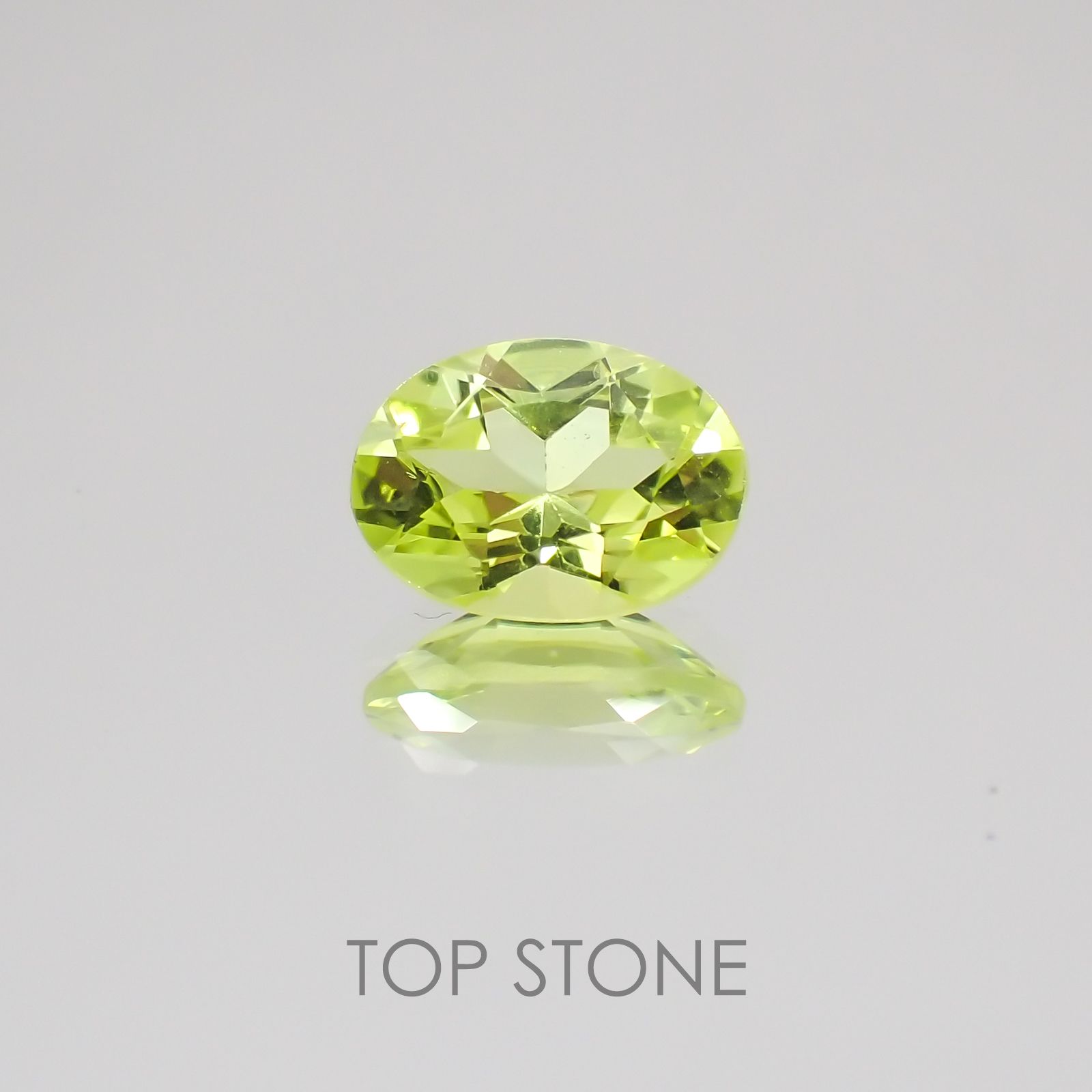 パロットクリソベリル インド産 ルース 1.07ct[19111471]7.5×5.5mm前後