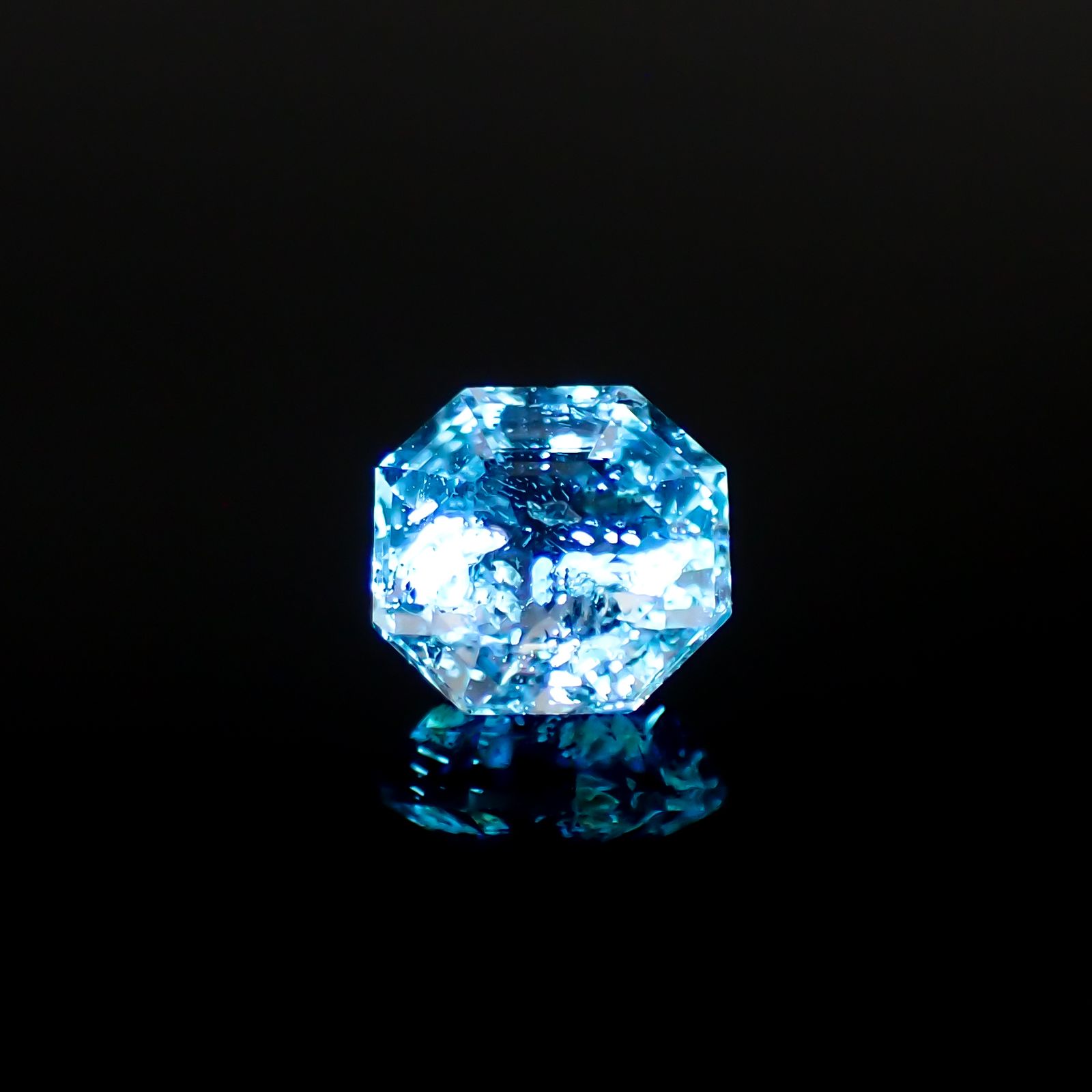 ◇オクタゴンカット◇オイルインクォーツ パキスタン産 0.49ct[230522091]5x4.9mm前後