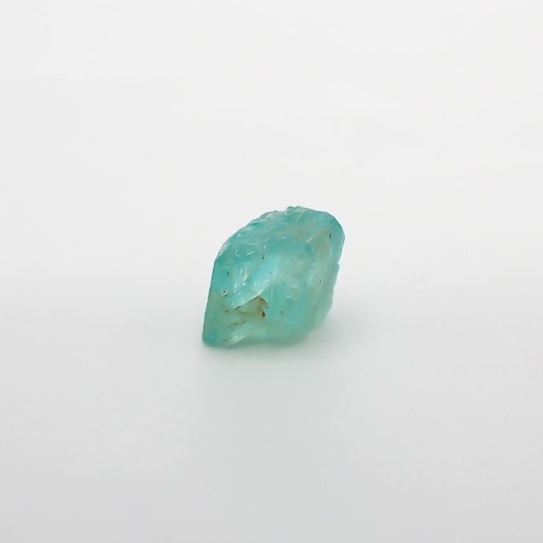 パライバトルマリン(宝石名トルマリン/別名パライバ・トルマリン) ブラジル・バターリャ鉱山産 原石 0.54ct 識別済[210811472]4.1×4.4mm前後
