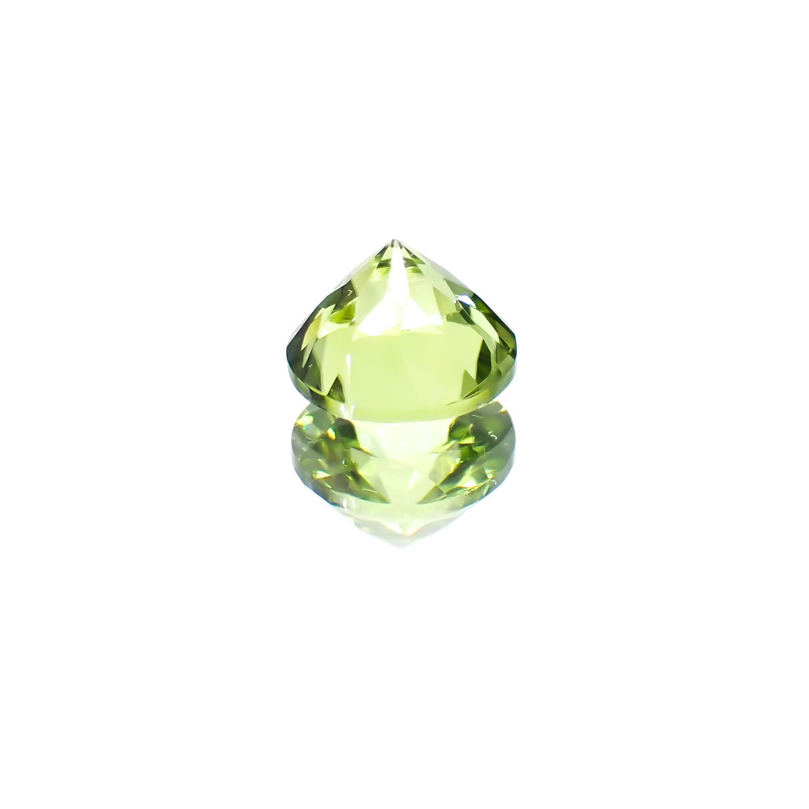 ペリドット(宝石名ペリドット) パキスタン産 1.43ct 識別済[211013084]6.9×6.9mm前後