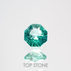 ◇オクタゴンカット◇エメラルド(宝石名エメラルド) ザンビア産 0.12ct 識別済[20128868]3×3mm前後