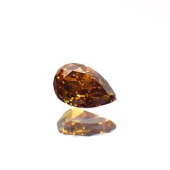 オレンジダイヤモンド SI-1 / FANCY DEEP YELLOW ORANGE(宝石名ダイアモンド) 0.180ct ソ付(CGL)[220115147]4.37x2.87mm前後