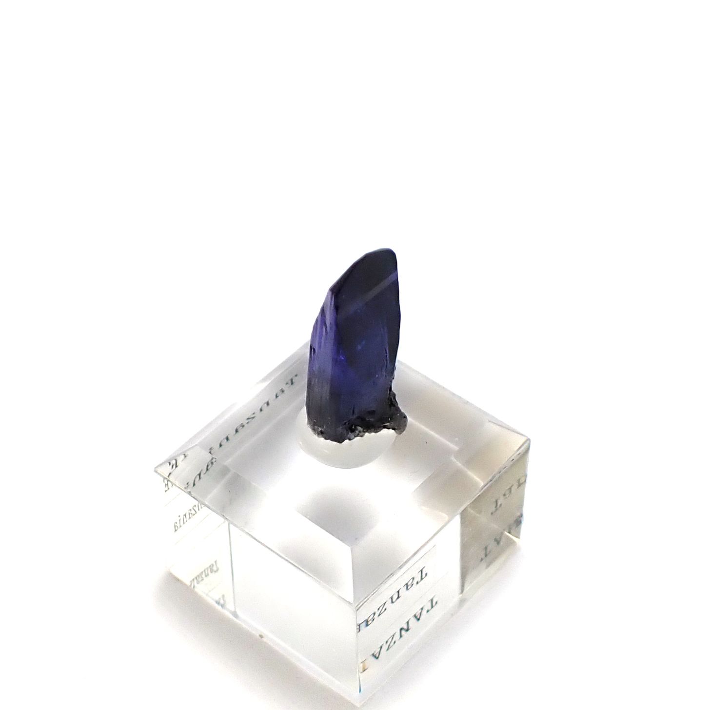 タンザナイト原石 タンザニア産 アクリル台座付き 13.40ct(2.68g) / 6.9x8.2x23.5mm前後 [260632367]