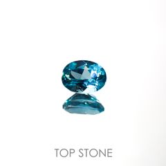アパタイト(宝石名アパタイト)マダガスカル産 0.66ct 識別済[220616387]6.2x4.6mm前後