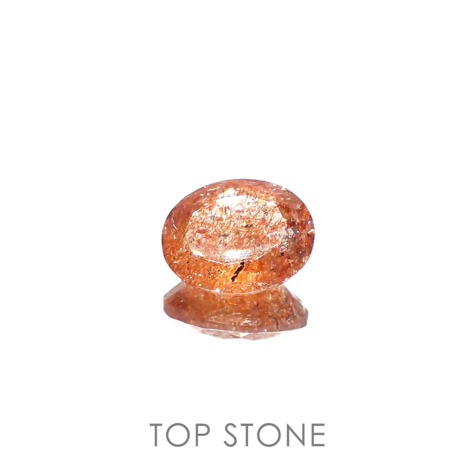 イリュージョンサンストーン(宝石名フェルドスパー)タンザニア産 2.21ct 識別済[230120115]10x7.9mm前後