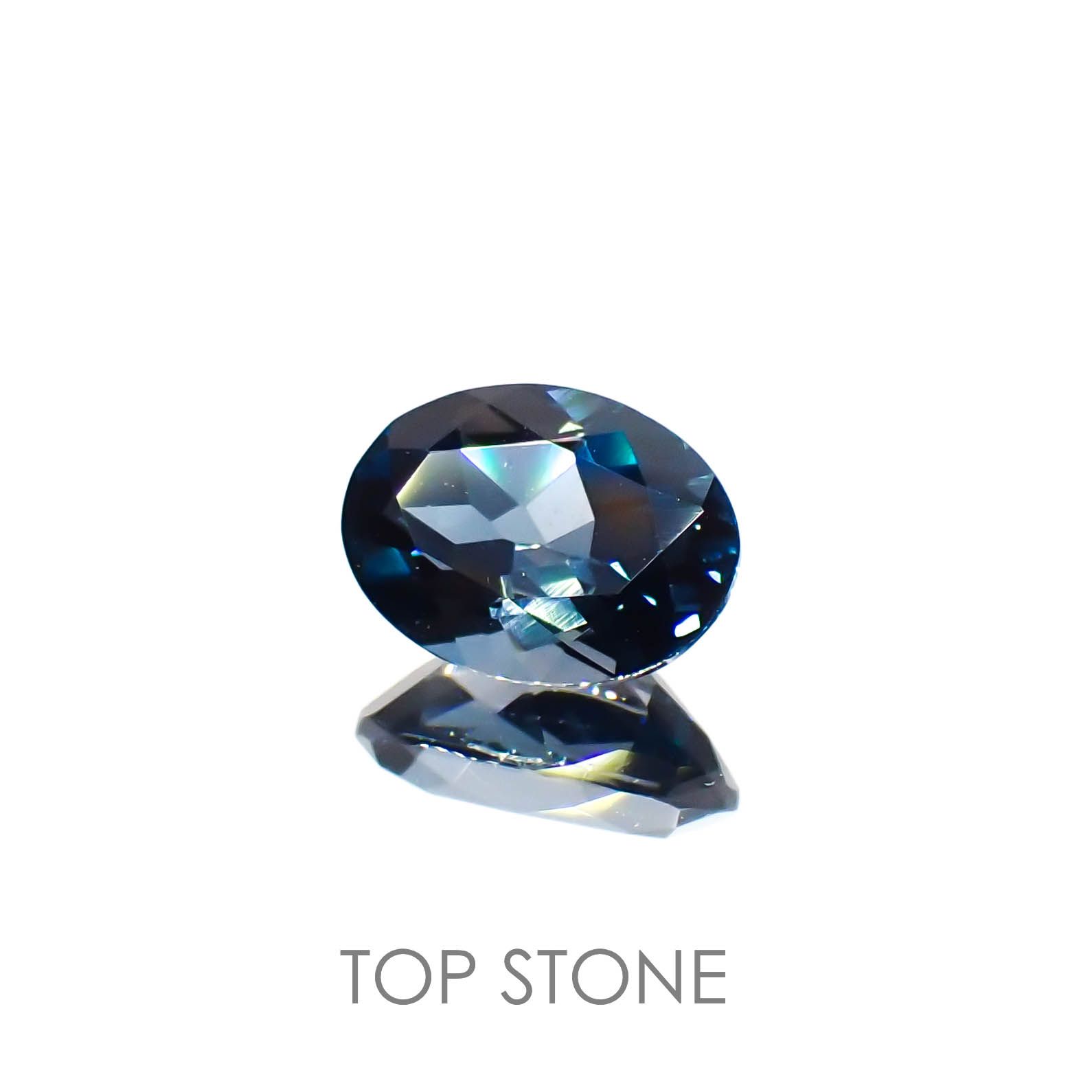 ロンドンブルートパーズ ブラジル産 1.39ct[221219300]8x5.9mm前後