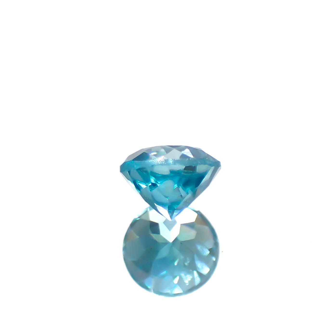 ブルージルコン カンボジア産 0.63ct [241229630]4.5x4.5mm前後