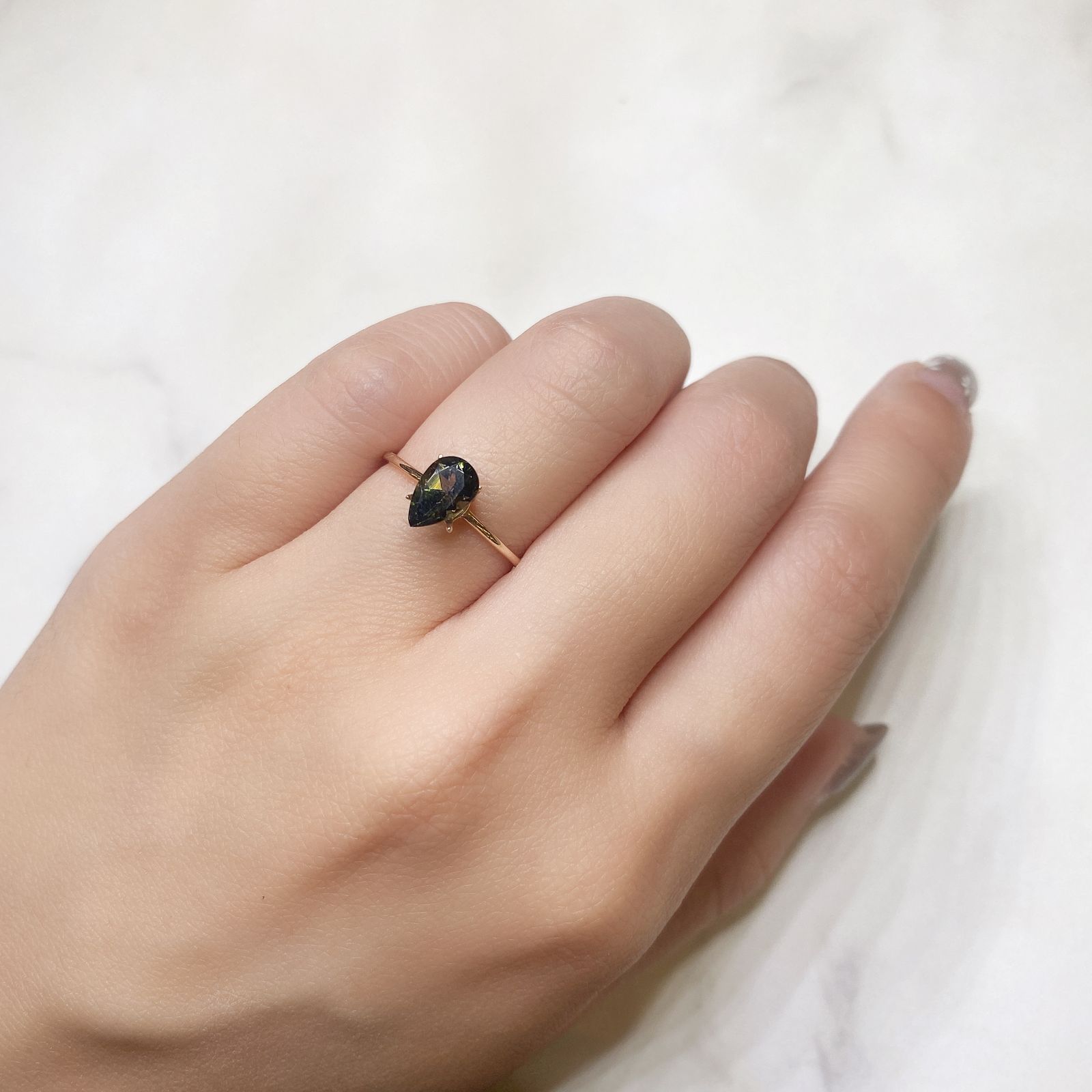 パーティカラートルマリン(宝石名パーティカラード・トルマリン) ブラジル/アフリカ産 0.95ct 識別済[211013568]8×5.1mm前後