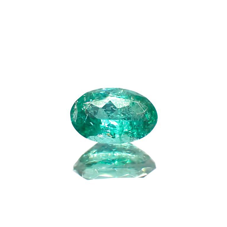 パライバトルマリン(宝石名トルマリン/別名パライバ・トルマリン)ブラジル・キントス鉱山産 0.362ct ソ付(宝貴協)[221018732]5.5x3.7mm前後