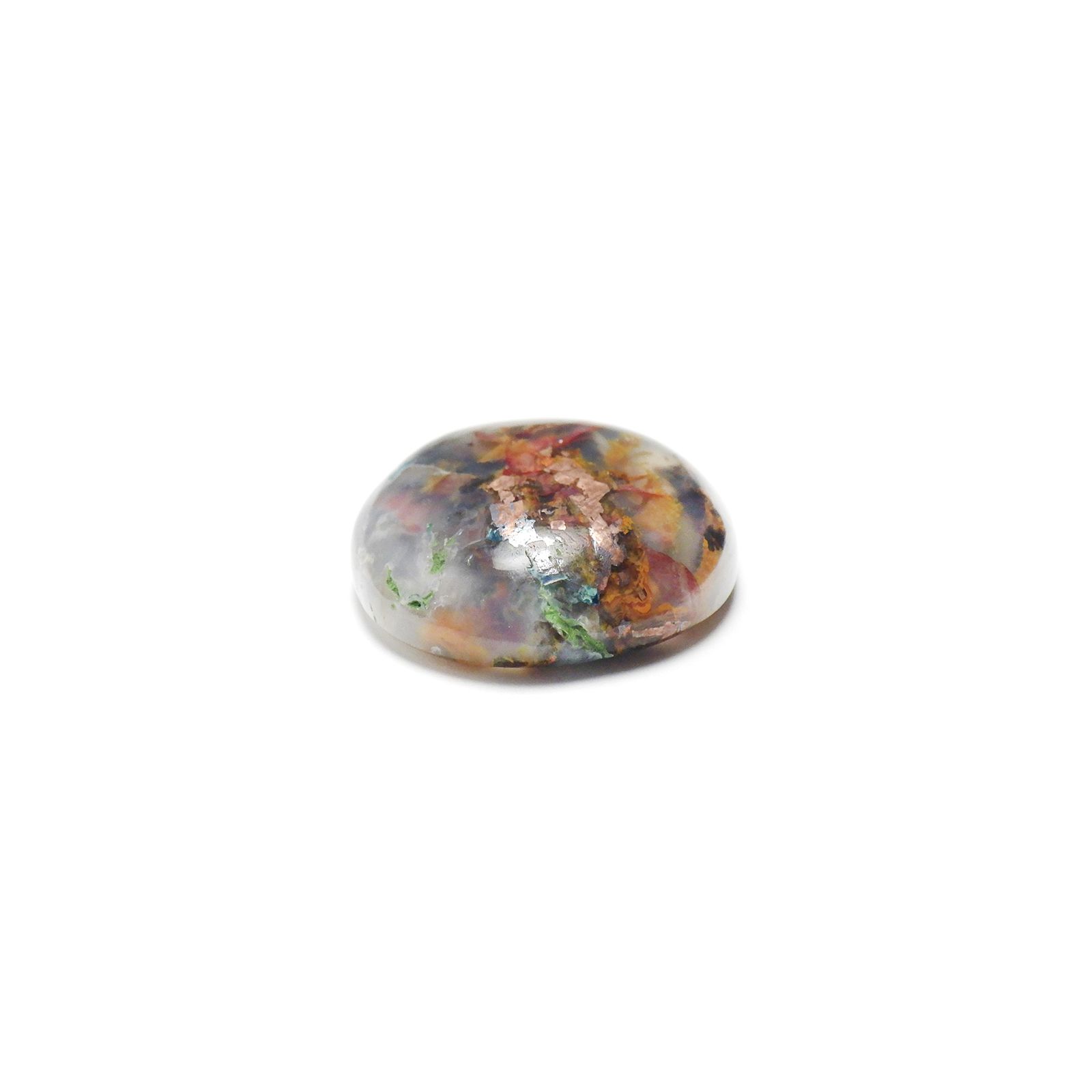 コッパークリソコラインカルセドニー インドネシア産 16.25ct[240125547]17.9x17.7mm前後