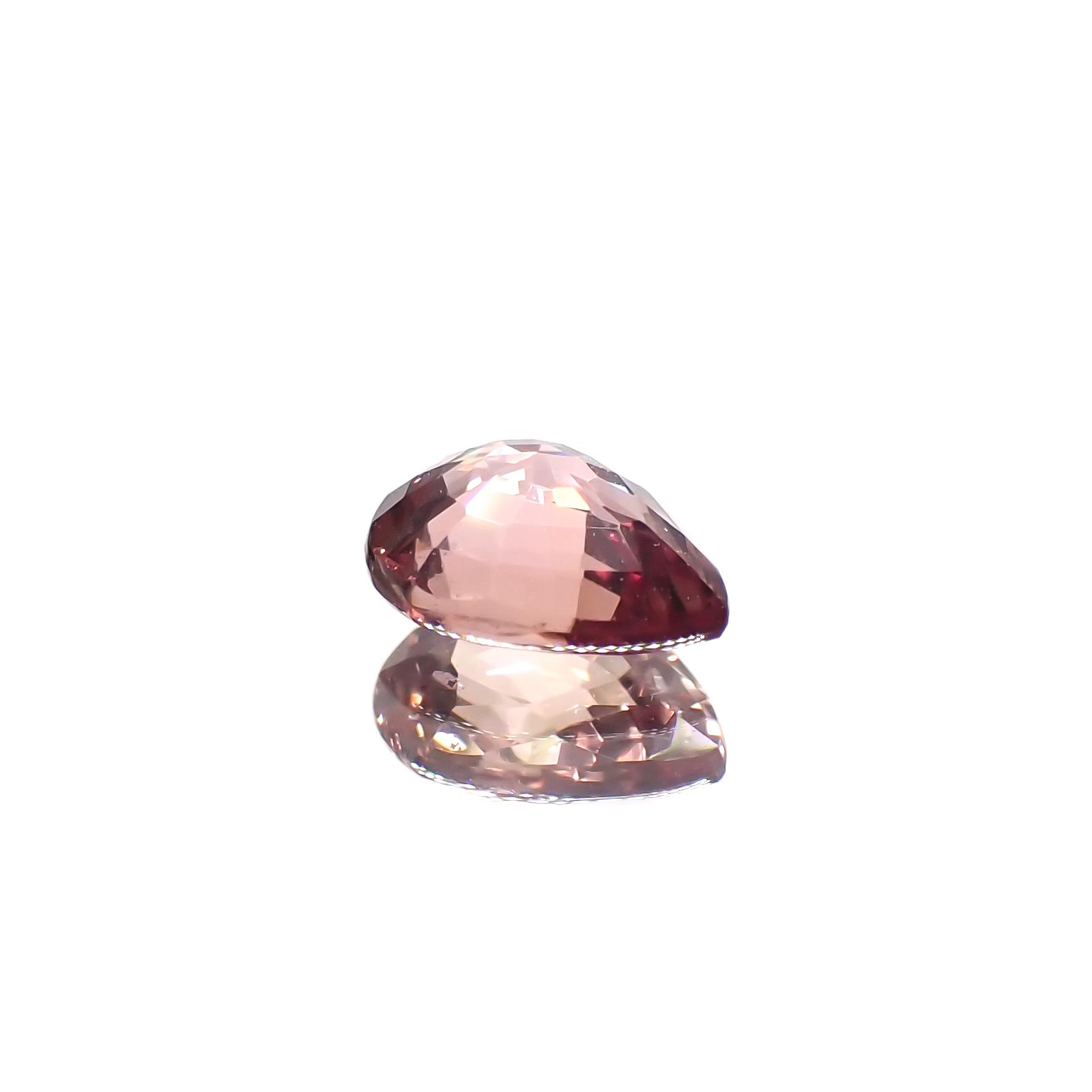 パパラチャサファイア非加熱(宝石名サファイア/別名パパラチャ・サファイア)スリランカ産 0.38ct GIA鑑付[231224695]5.1x4mm前後