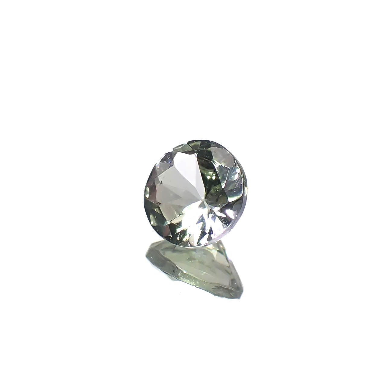 バイカラータンザナイト(宝石名ゾイサイト)タンザニア産 0.45ct 識別済[240828611]4.8x4.8mm前後