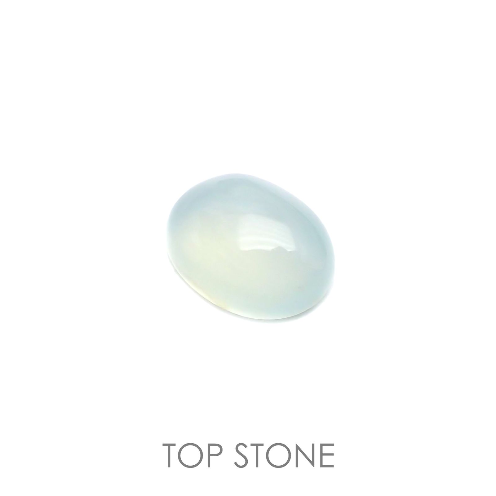 ブルーオパール(宝石名コモンオパール) ペルー産 1.91ct 識別済[20106192]9.8×7.8mm前後