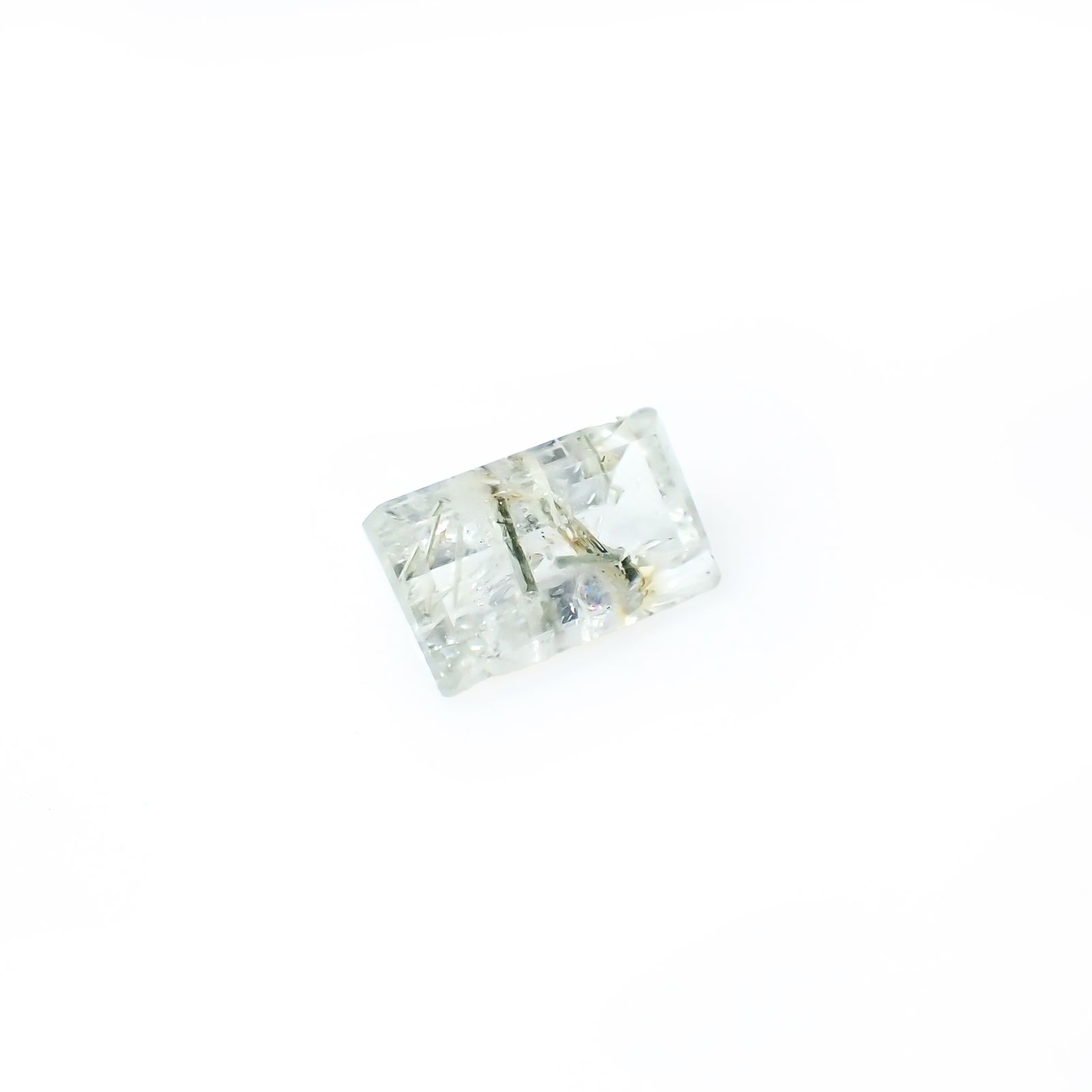 アパタイトイントパーズ(宝石名アパタイト イン トパーズ)ブラジル産 14.92ct 識別済[240225931]17.6x10mm前後