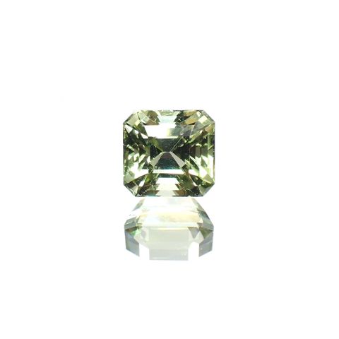 ミントトルマリン(宝石名グリーン・トルマリン) ルワンダ産 1.379ct ソ付(彩珠)[211013635]6.2×5.8mm前後