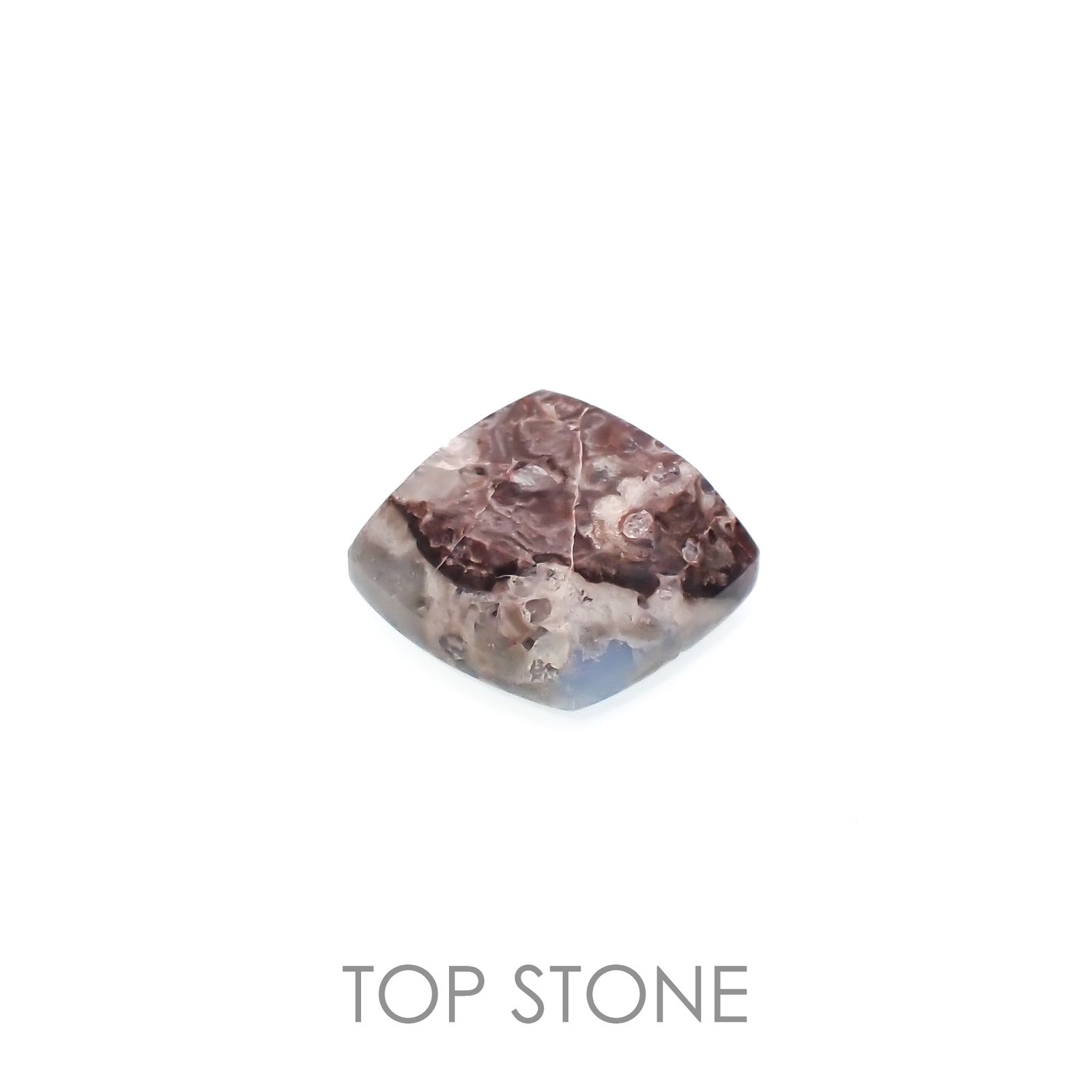 マトリックスブルーオパール アメリカ・オレゴン州産 3.95ct[221219385]10.4x10.2mm前後