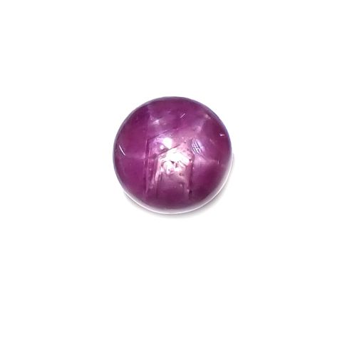 パープルスターサファイア(宝石名パープル・スター サファイア)インド産 1.66ct 識別済[230522220]6x5.9mm前後