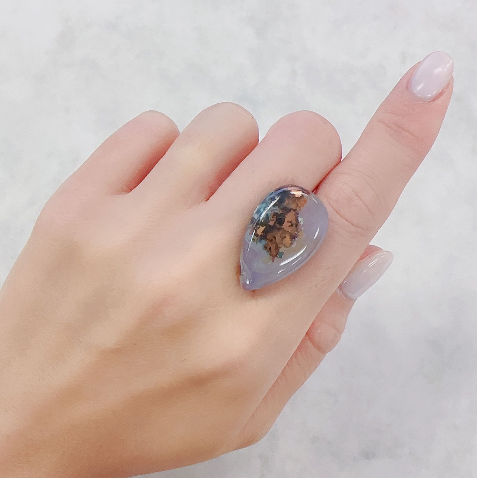 コッパークリソコラインカルセドニー インドネシア産 22.95ct