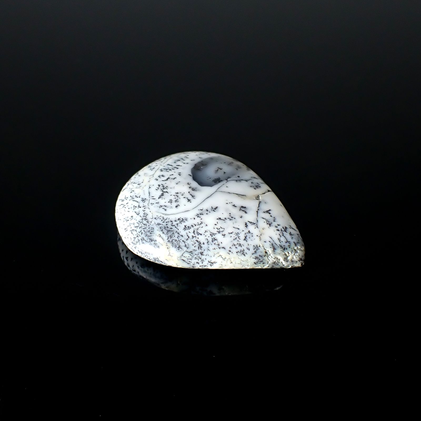 デンドリチックオパール ブラジル産 32.69ct [250931115]31.8x25.6mm前後