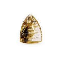 太陽ルチルクォーツ(宝石名ルチルレイテッド・クォーツ) ブラジル産 46.34ct 識別済[20021979]30.3×22.8mm前後
