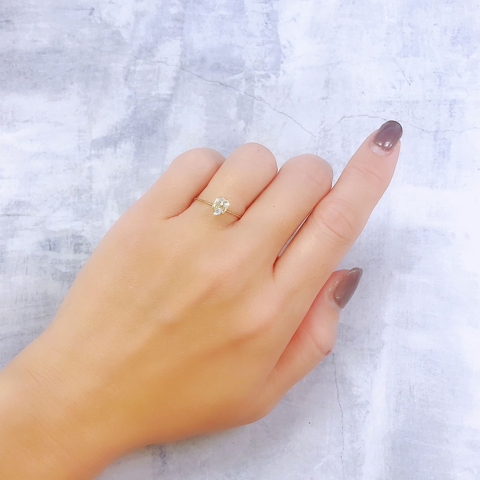 ◇カスタムカット◇オイルインクォーツ パキスタン産 0.66ct[221018531]6.7x4.7mm前後