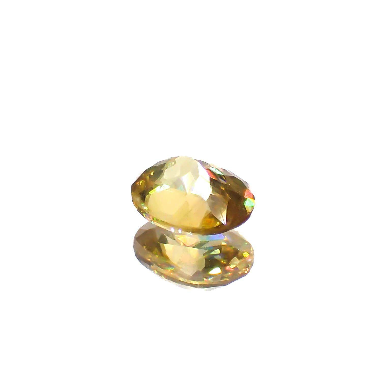 ゴールデンスフェーン(宝石名スフェーン)マダガスカル産 0.54ct 識別済[230120097]5.7x4.6mm前後