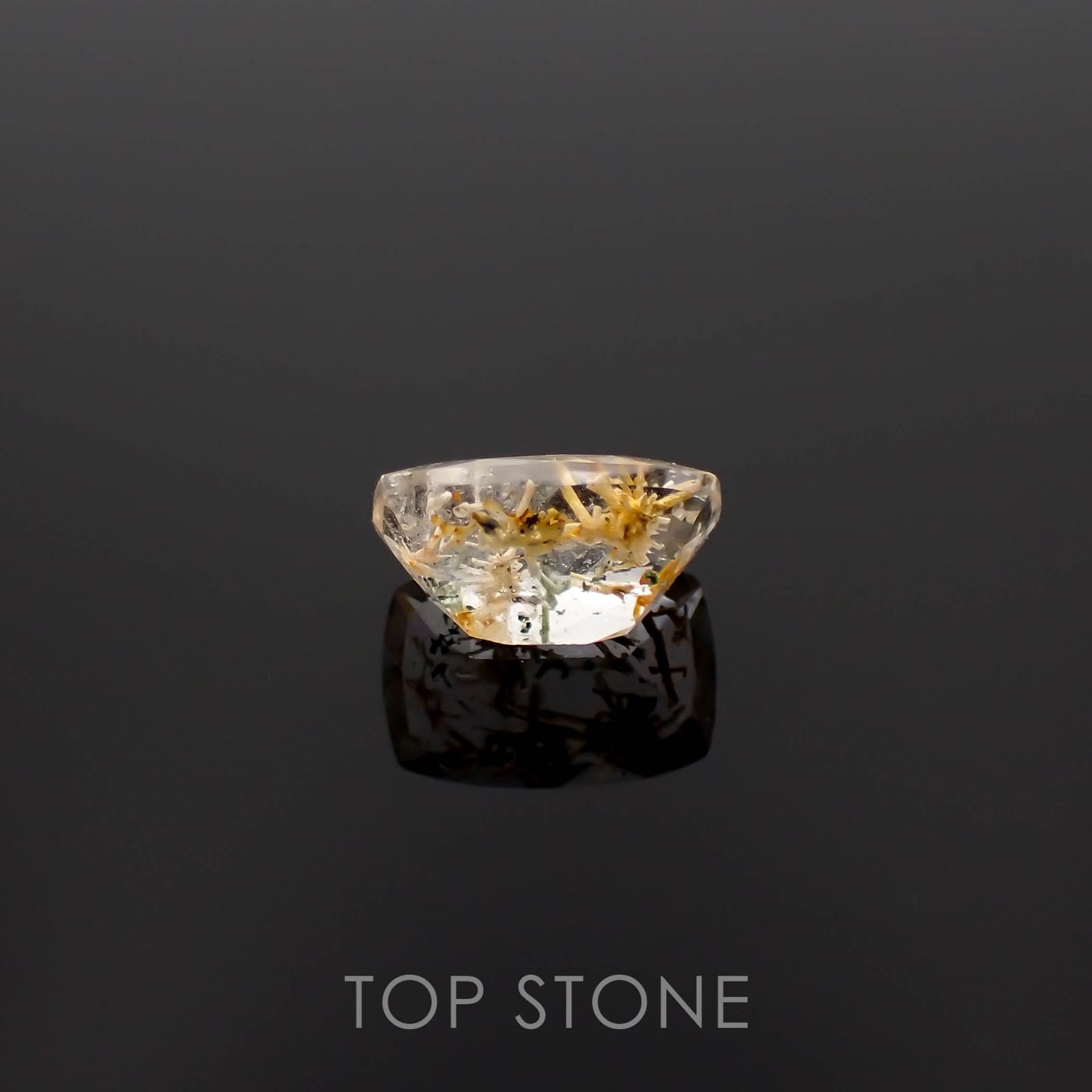 ヘデンベルジャイトインクォーツ インドネシア産 2.74ct[230120051]10.8x7.6mm前後