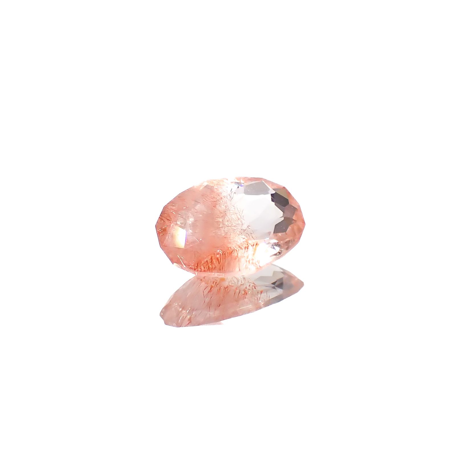 ◇カスタムカット◇ストロベリークォーツ カザフスタン産 0.90ct[240628295]8.3x6mm前後