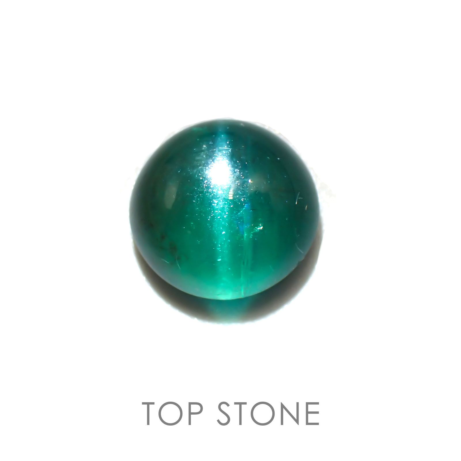 アパタイトキャッツアイ(宝石名アパタイト) マダガスカル産 6.19ct 識別済[20063164]10.9×10.9mm前後