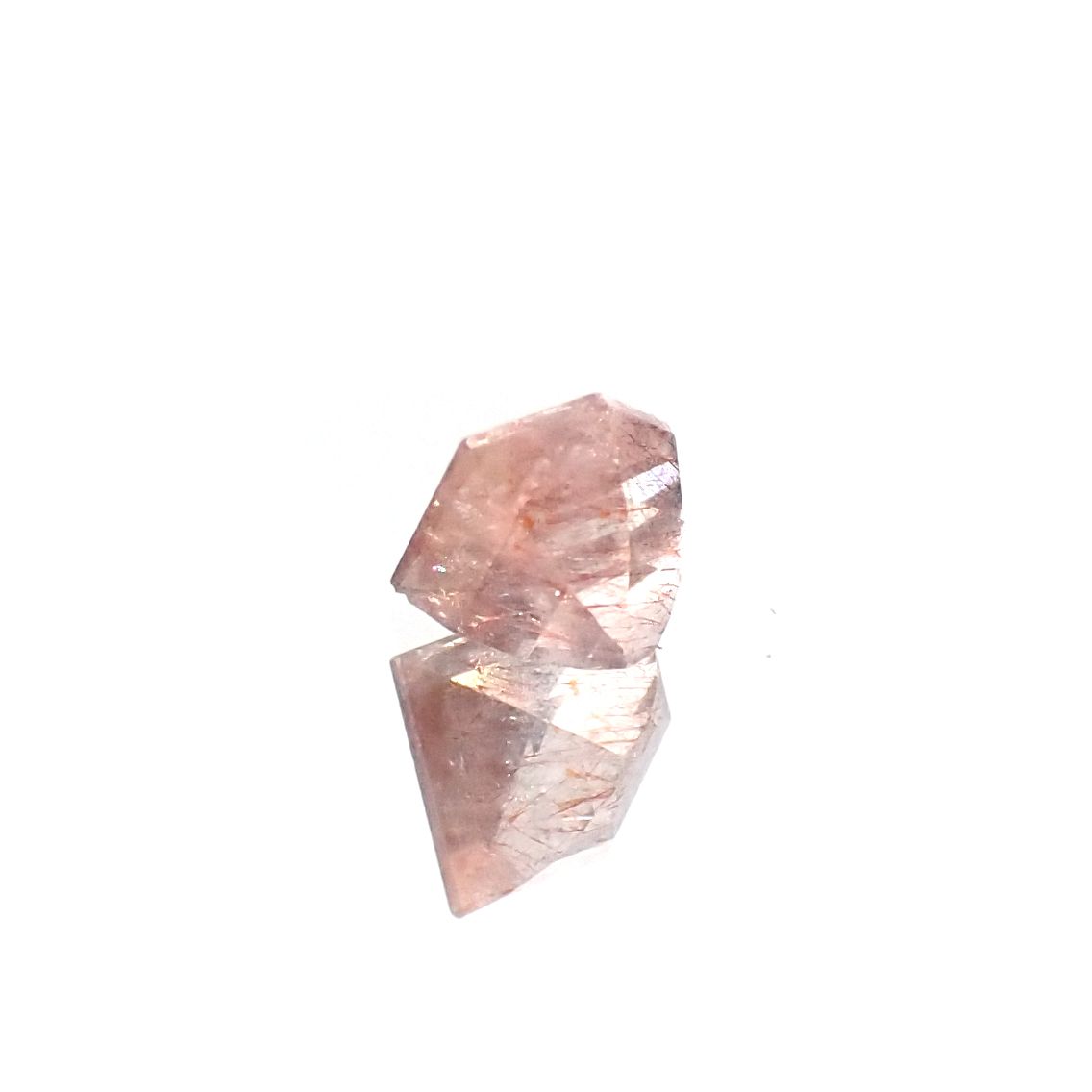 ◇カスタム・ペンタゴンカット◇ストロベリークォーツ カザフスタン産 0.64ct[240125492]7.1x5.3mm前後