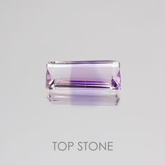 アワーグラスアメジスト(宝石名バイカラー・クォーツ) モロッコ産 2.20ct 識別済[21038593]12.9×5.2mm前後