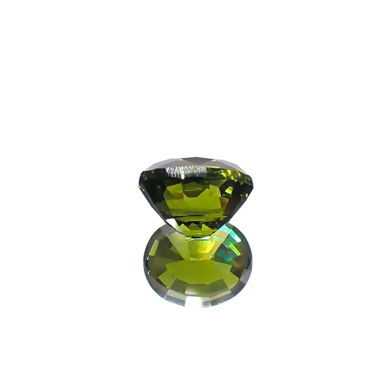 グリーンジルコン スリランカ/カンボジア産 1.56ct[240929085]6.9x5.7mm前後