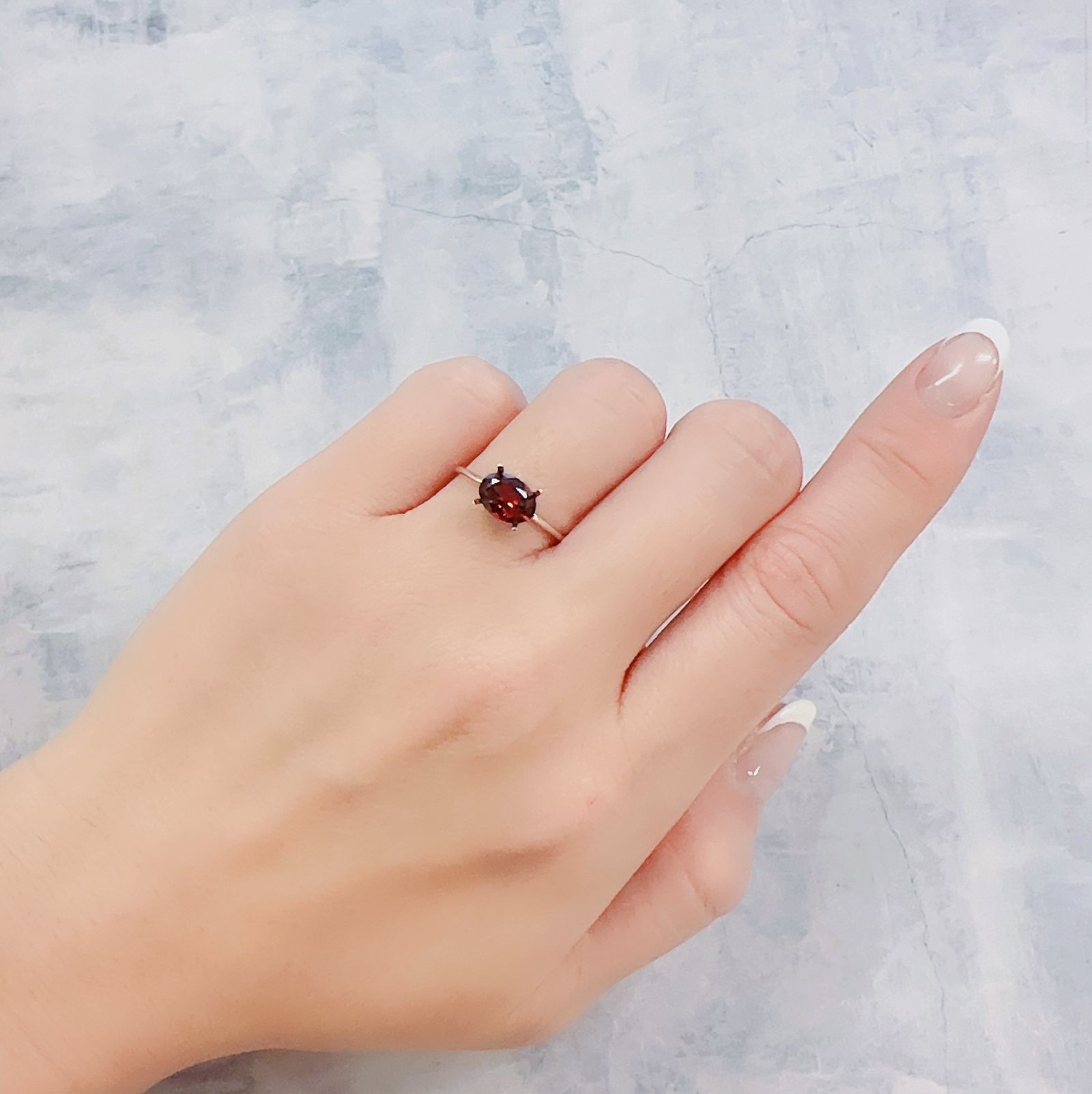 パイロープアルマンディンガーネット(宝石名パイロープ アルマンディン・ガーネット)ブラジル産 1.40ct 識別済[221219545]8x5.8mm前後