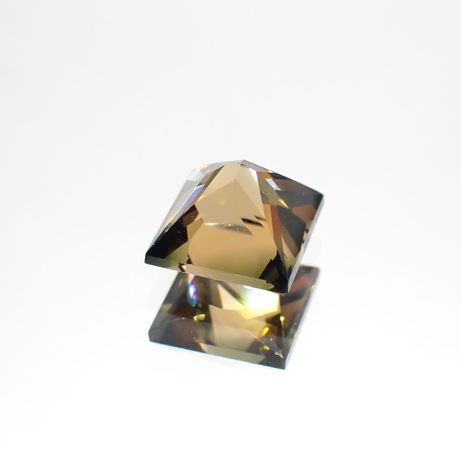 ◇プリンセスカット◇オレンジトルマリン(宝石名トルマリン)ブラジル産 1.32ct 識別済[231225191]6x6mm前後