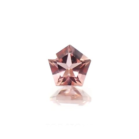 ◇ペンタゴンカット◇ピンクトルマリン(宝石名ピンク・トルマリン) ブラジル/アフリカ産 識別済 0.25ct / 4.2x4.2mm前後 [26029547]