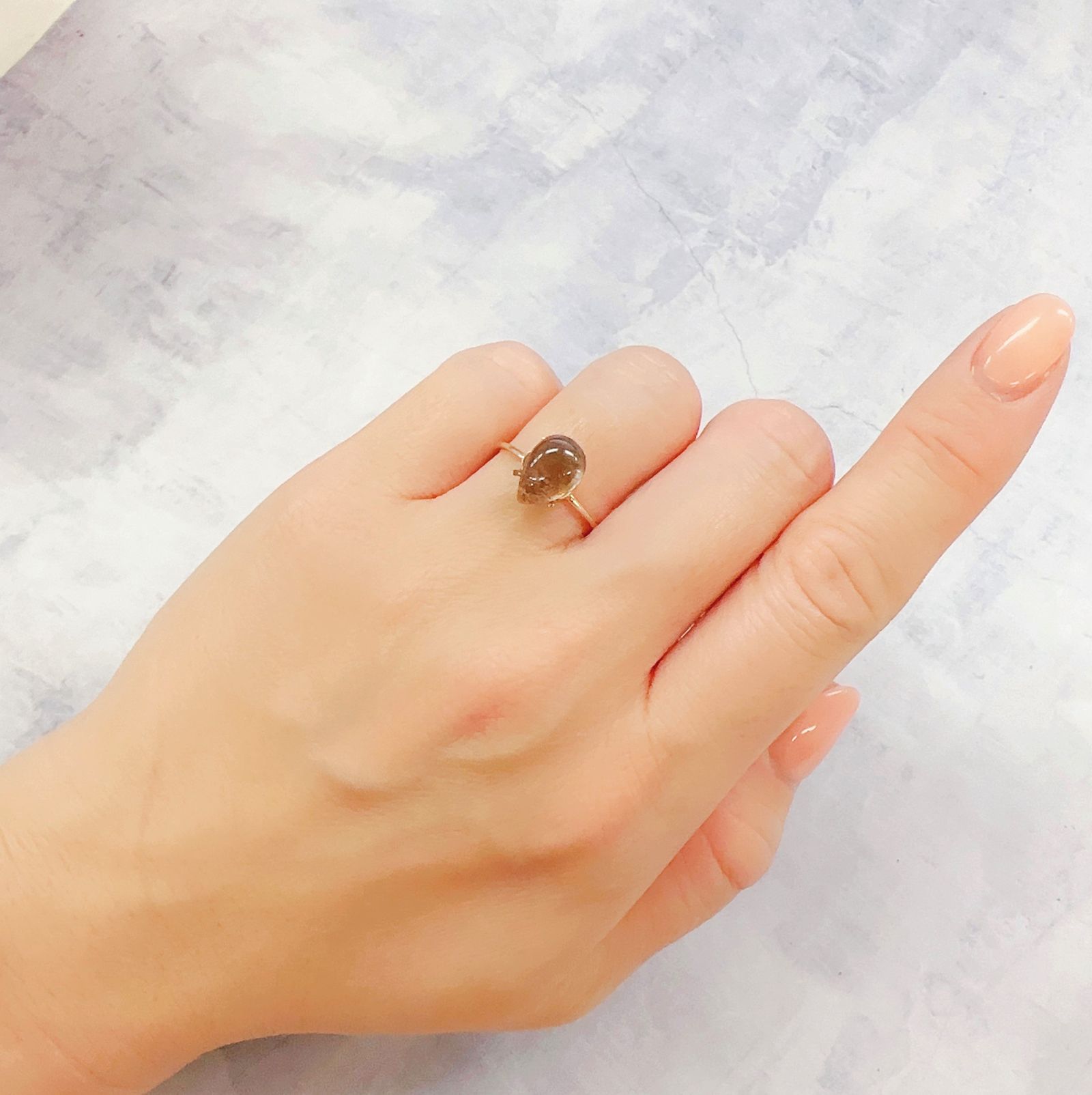 アベンチュリンアクアマリン ナイジェリア産 2.35ct[230119772]10.3x7mm前後