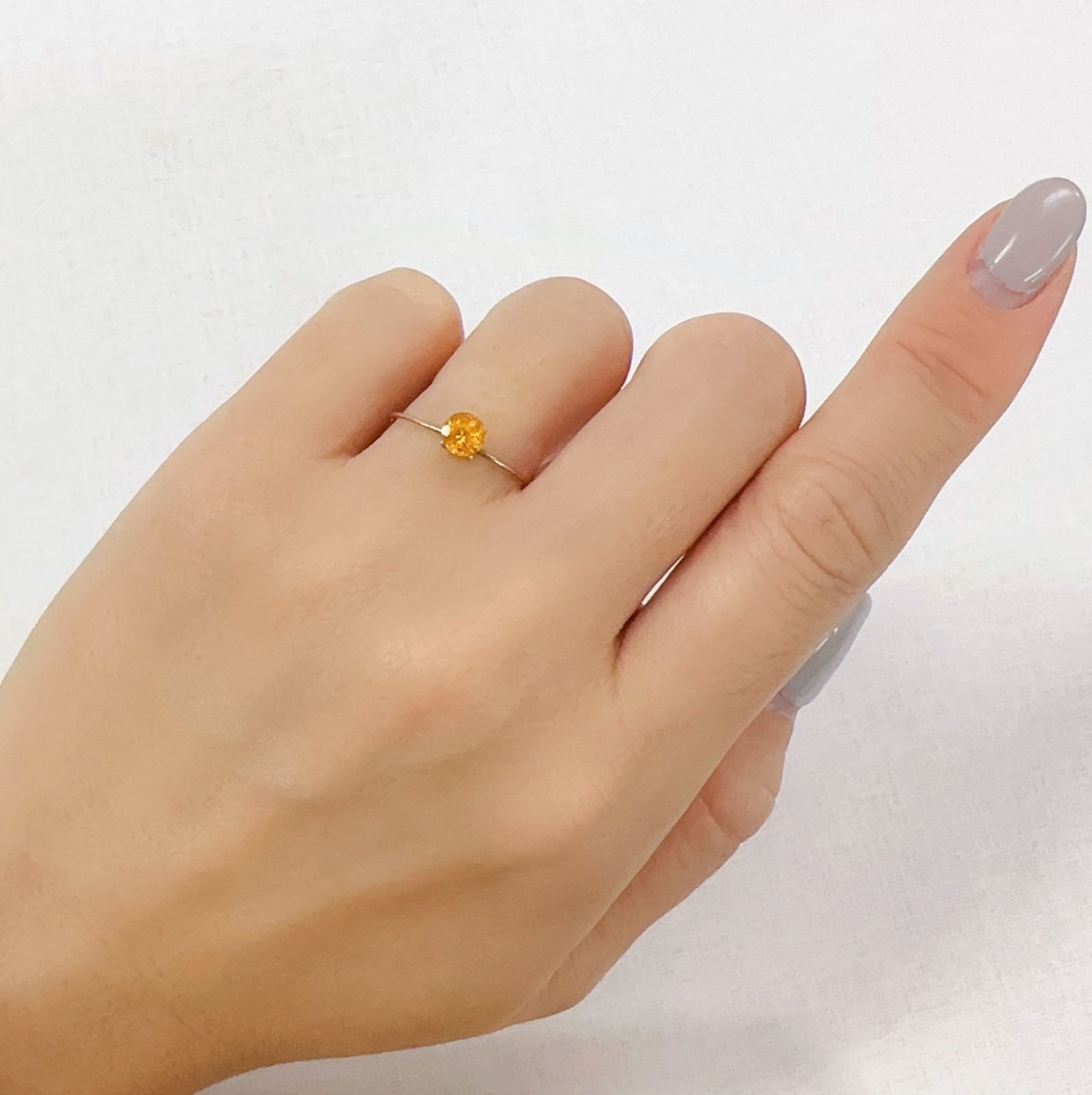 スペサルティンガーネット ナイジェリア産 0.62ct[230923383]4.8x4.8mm前後