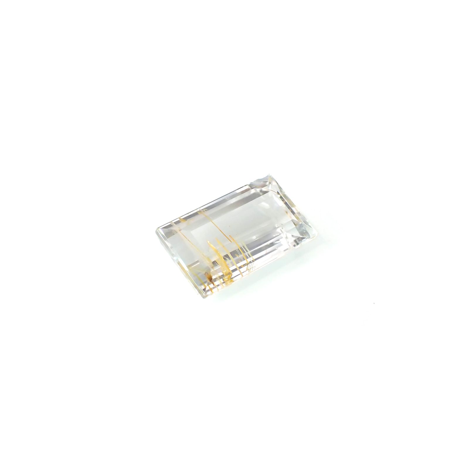 ニードルインブルートパーズ（チューブインブルートパーズ） ブラジル・ミナスジェライス州産 11.49ct[240125504]17.1x9.8mm前後