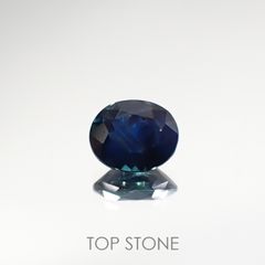 ミルキーシーンサファイア非加熱(宝石名シーン・サファイア) ケニア産 0.68ct 識別済[210712079]5.7×4.7mm前後