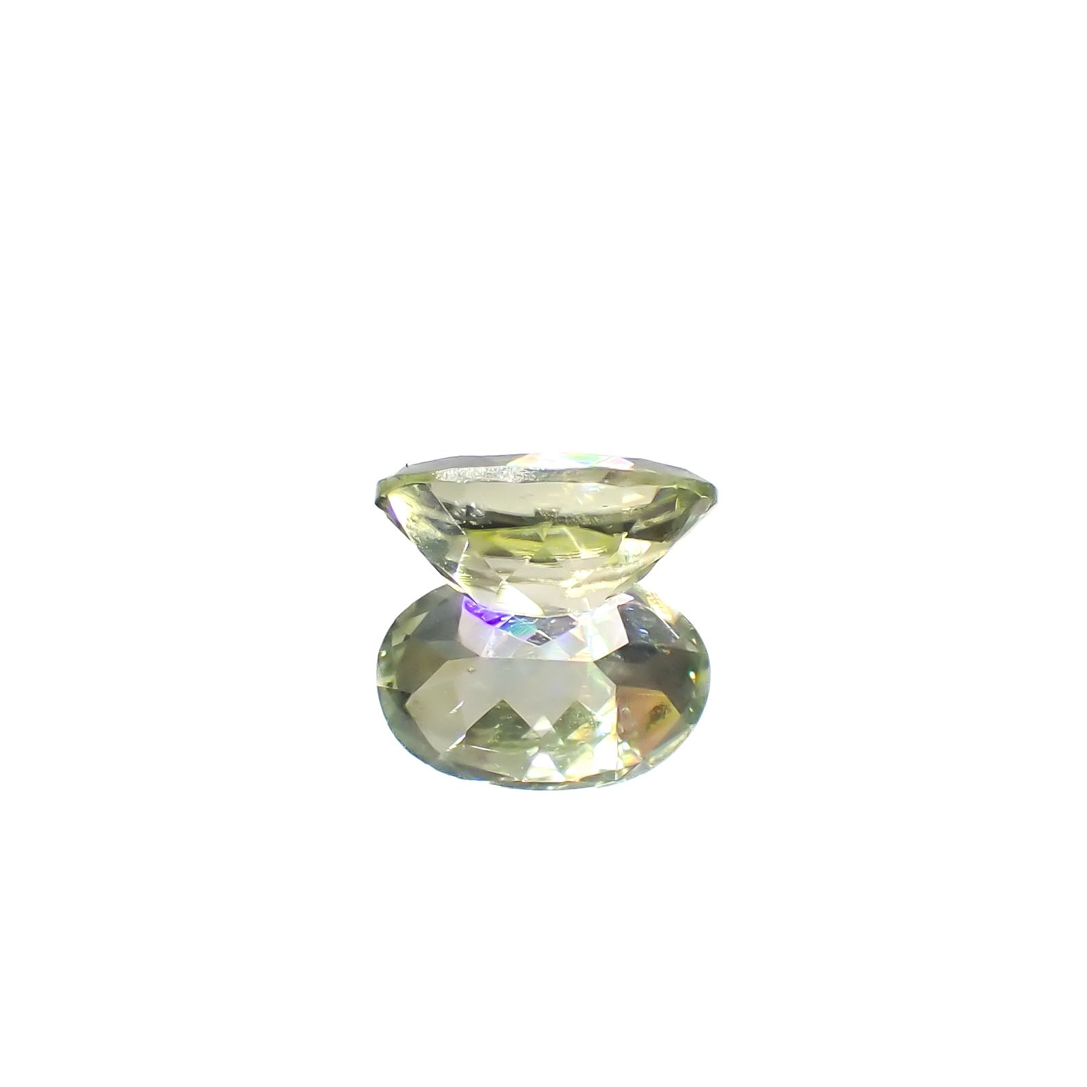 グリーンジルコン スリランカ/カンボジア産 1.34ct[240728535]7.7x5.3mm前後