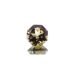 ◇オクタゴンカット◇オリーブグリーントルマリン(宝石名トルマリン)ブラジル/アフリカ産 識別済 0.56ct / 5x4.9mm前後 [231124194]