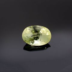 クリソベリル(宝石名クリソベリル)マダガスカル産 1.17ct 識別済[220817450]7.6x5.2mm前後