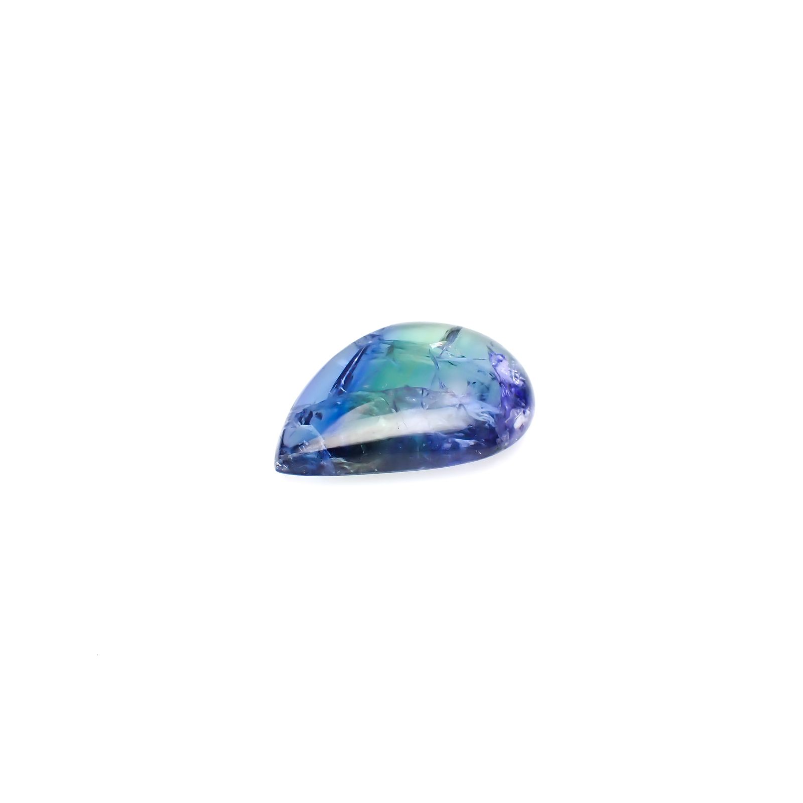 ◇カスタムカット◇バイカラータンザナイト  タンザニア産 27.58ct [241129477]26.7x19.2mm前後