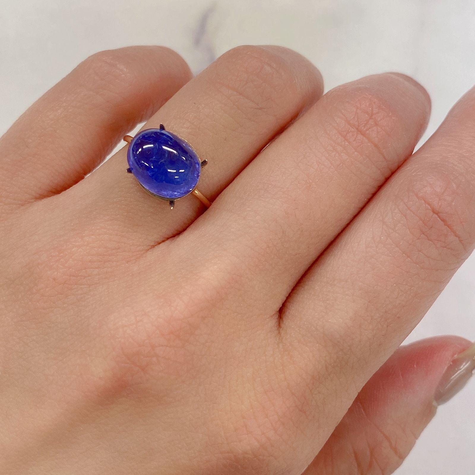 タンザナイト(宝石名タンザナイト) タンザニア産 5.80ct 識別済[210711855]11.1×8.9mm前後