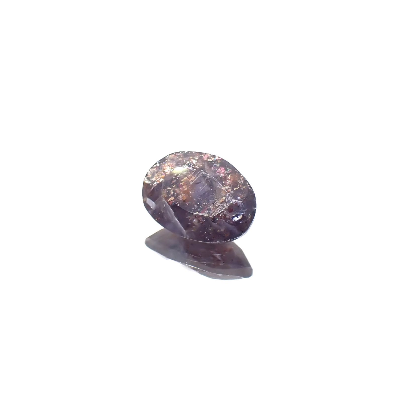 ブラッドショットアイオライト インド産 1.33ct[230622535]9.4x6.7mm前後