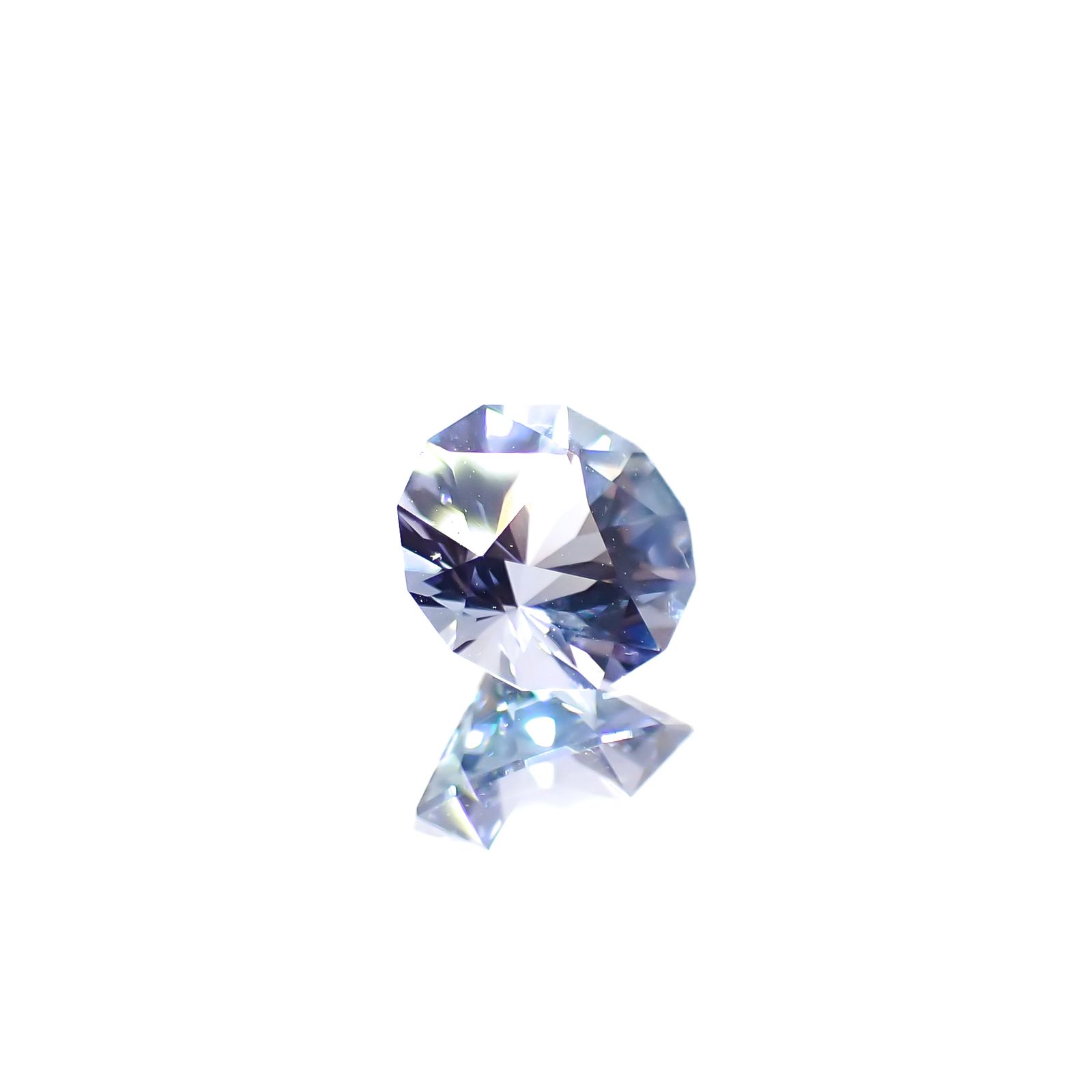 ◇カスタムカット◇バイカラータンザナイト 非加熱 タンザニア産 0.68ct [241029374]5.8x5.7mm前後